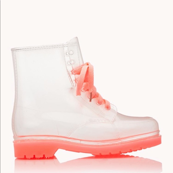 clear boots forever 21